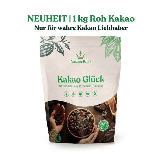 Kakao Glück 1 kg (100% Roh Kakao)